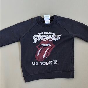 Kids Black Rolling Stones Tour Shirt